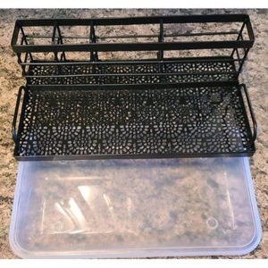Kitchen Sink Caddy Organizer, Rustproof Non-Slip Soap Dish Dispenser